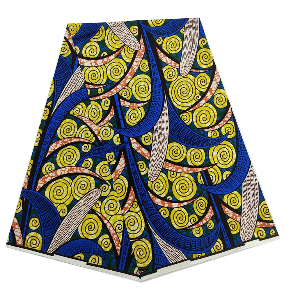 

Ankara Wax Fabric High Quality African Wax Print Fabric 100% Cotton Soft African Guaranteed Veritable Real Wax For Party Dress