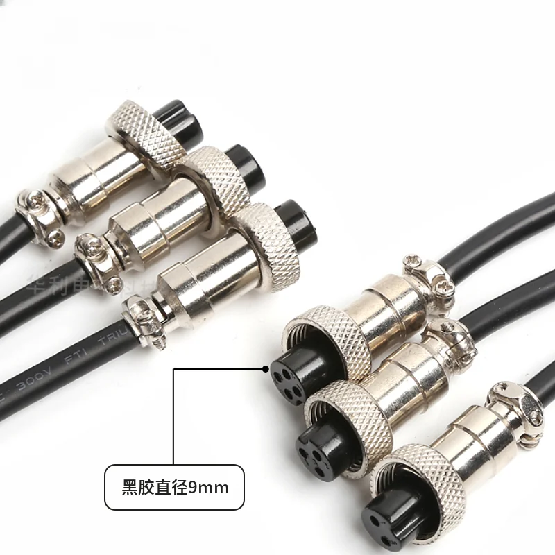 Сварная авиационная головка GX12 с проволочным кабелем 2-жильный 4-жильный 5-жильный