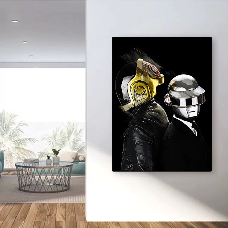 Неоновый Дафт Панк Случайный Доступ Воспоминания Обложка Музыкального Альбома