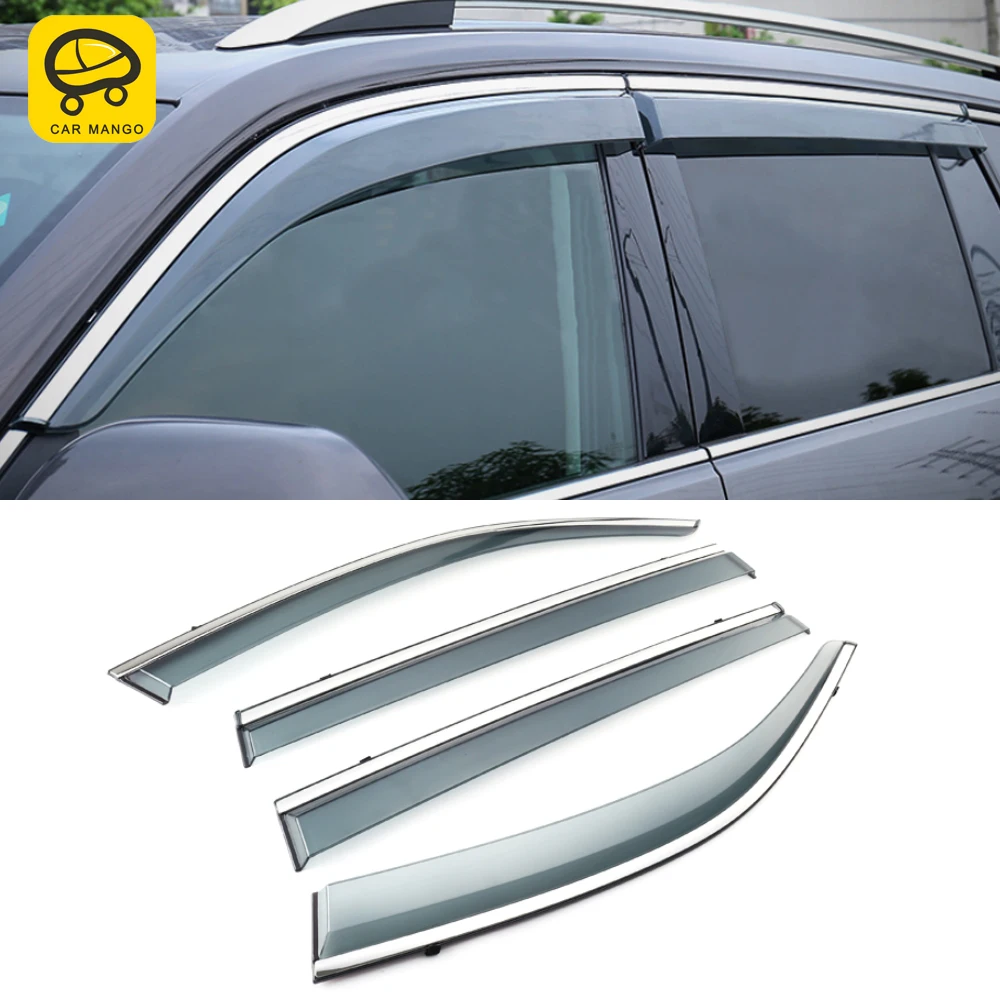 

CarManGo Car Window Sun Rain Shade Visors Shield Shelter Cover Trim Frame Accessories for Volkswagen Atlas Teramont 2017-2021