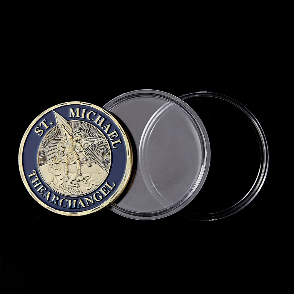 St Michael Archangel наш опавший покровитель чистый вызов коллекционные монеты