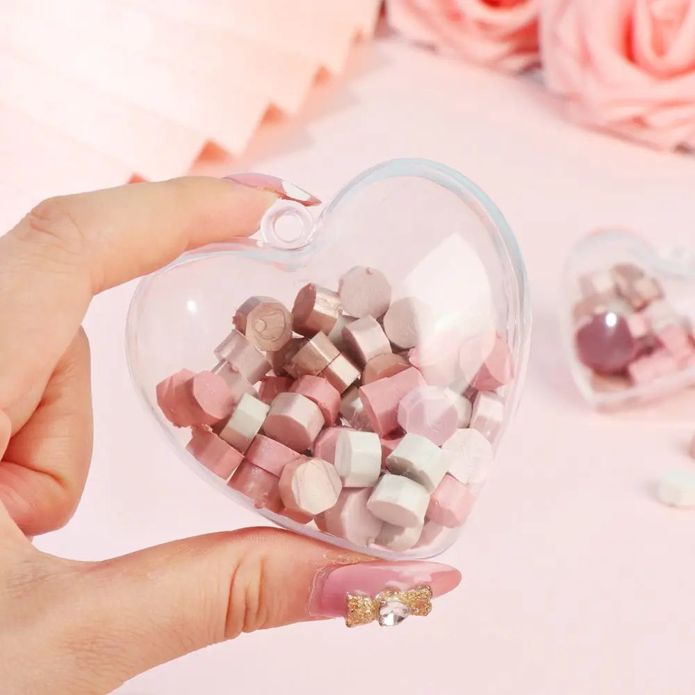 Packaging Diy Creative Heart-shaped Fillable Ball Bath Bomb Acrylic Mould Gift Packaging Decor