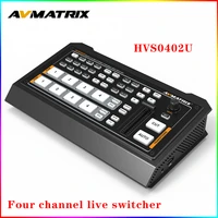 avmatrix hvs0402u video switcher virtual scene multi channel output real time live streaming micro 4 channel hdmi compatible