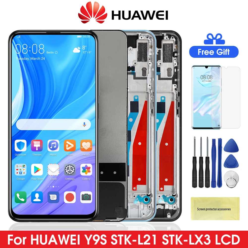 Оригинальный экран Y9S для Huawei фотографический ЖК-дисплей с сенсорным экраном и
