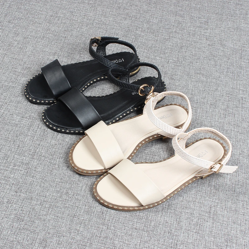 

Shoes Luxury Sandals Suit Female Beige Buckle Strap 2022 Summer Women's Heels Open Toe Fashion Black Gladiator Girls Comfort Pee