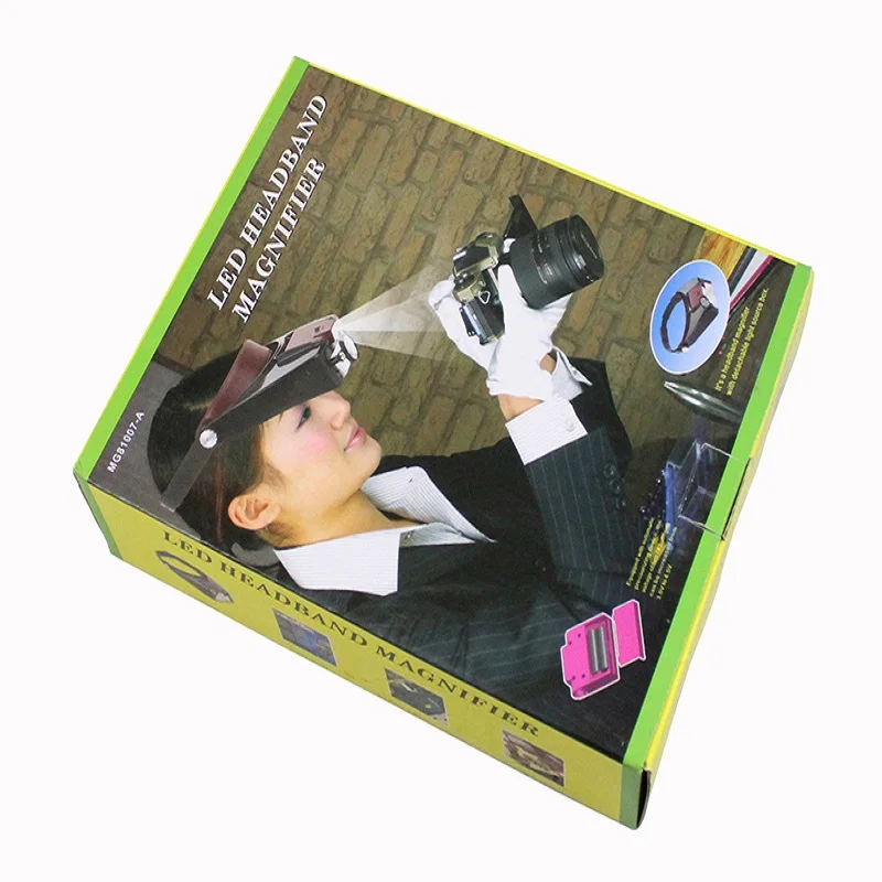 Лупа на голову со светодиодной подсветкой увеличительное стекло 1 5x 3X 6 8X для