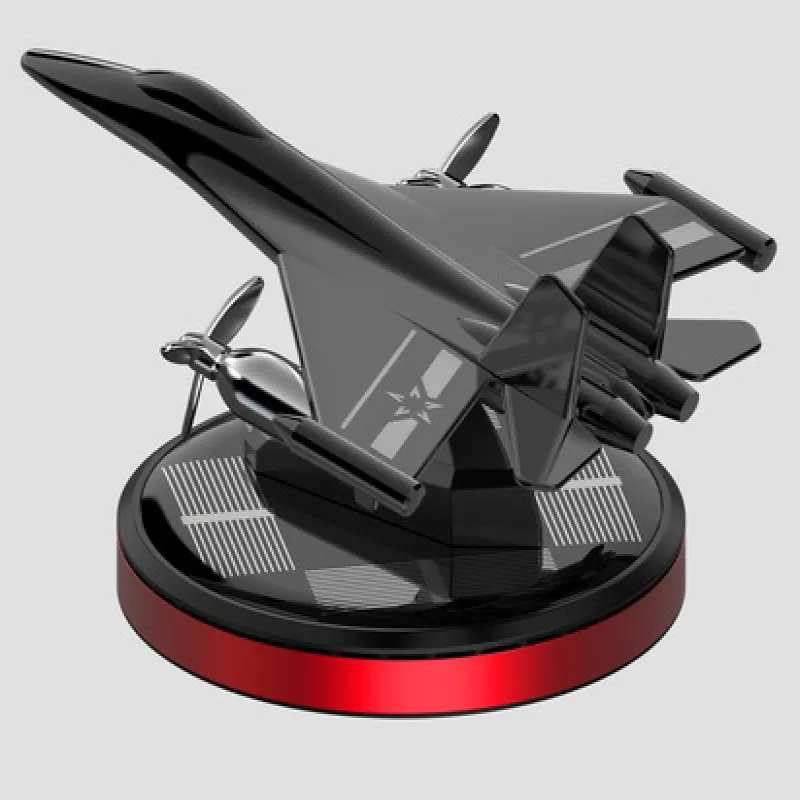 

Zonne-energie Roterende Combat Vliegtuigen Aroma Cure Inrichting Luchtverfrisser Dashboard Parfum Auto Diffuser Voor Mannen