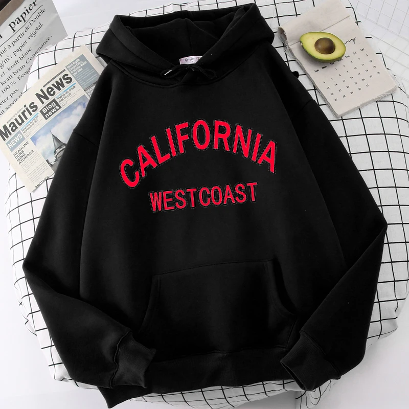 Women Hoodied Pullovers Sweatshirt Los Angeles Letter Print Hoodies Tracksuit Sweatshirt Hoodie Female Hip Hop  Clothes Tops