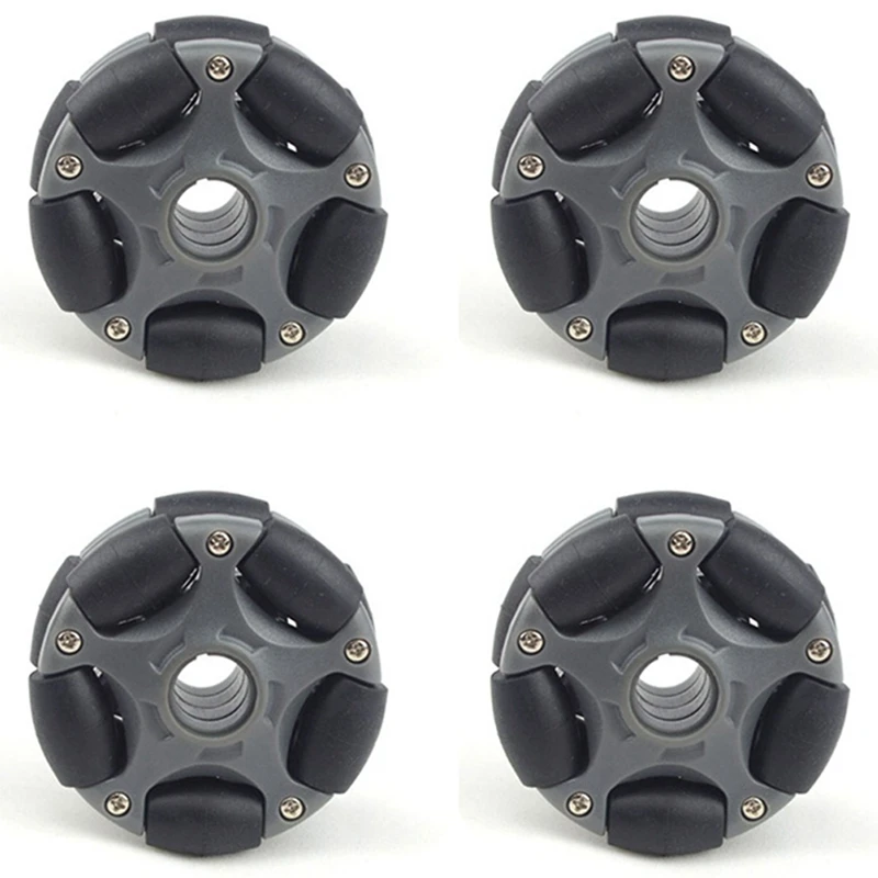 

4Pcs 58Mm Plastic Omni Wheel For Robot Kit Servo Motor Omni Wheel 14135