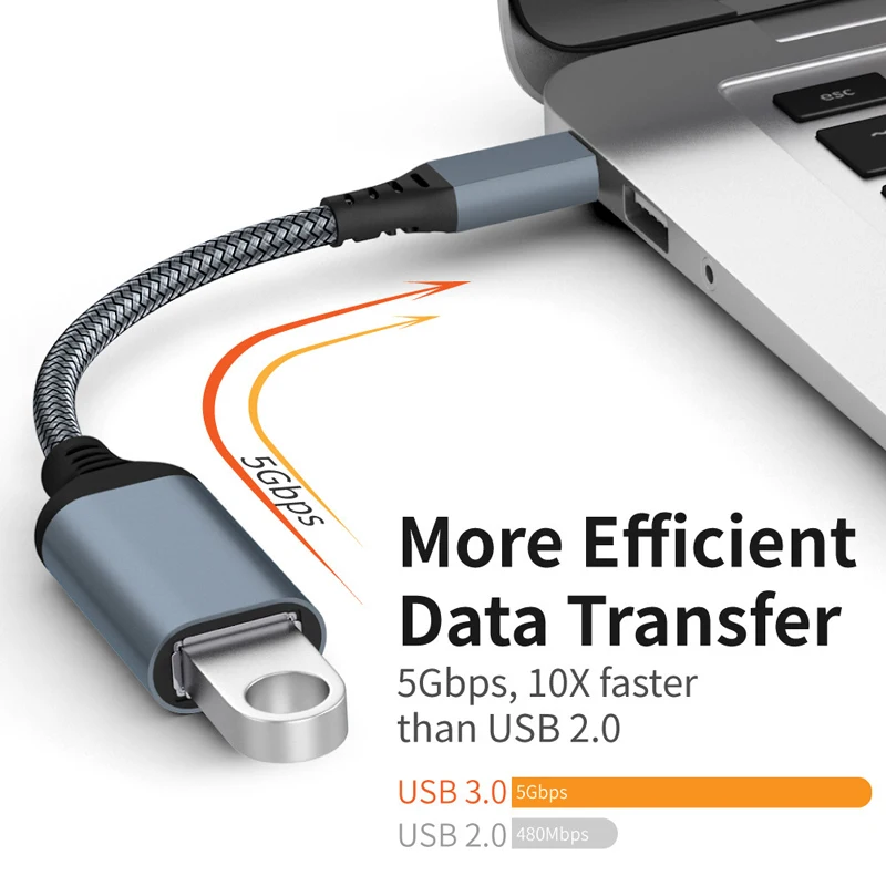 Кабель-адаптер OTG Type C с USB на 3 0 адаптер соединитель для клавиатуры Xiaomi Samsung