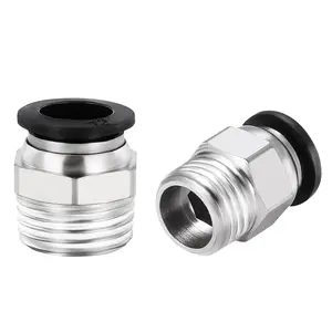 Пневматические Фитинги с наружной резьбой 18 дюйма, 14 дюйма, 38 дюйма, 532 дюйма, с наружным диаметром от 12 до дюйма, Вставной соединитель