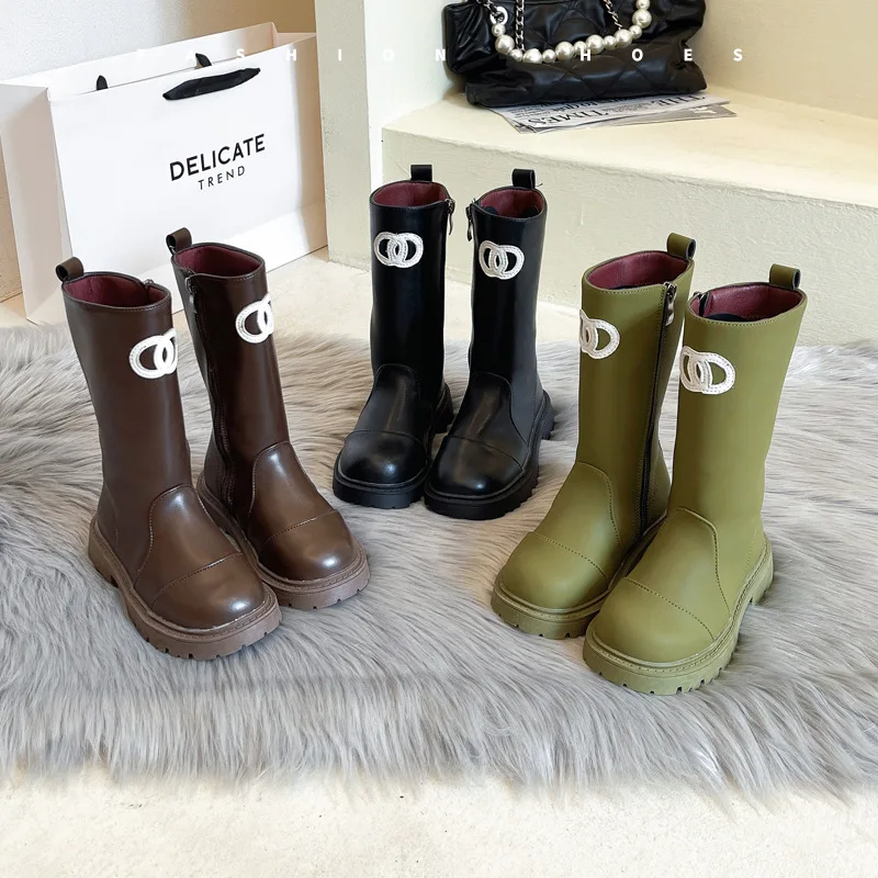 

Женские осенне-зимние новые ботинки челси на толстой подошве водонепроницаемые ботинки в британском стиле модные высокие ботинки для дево...