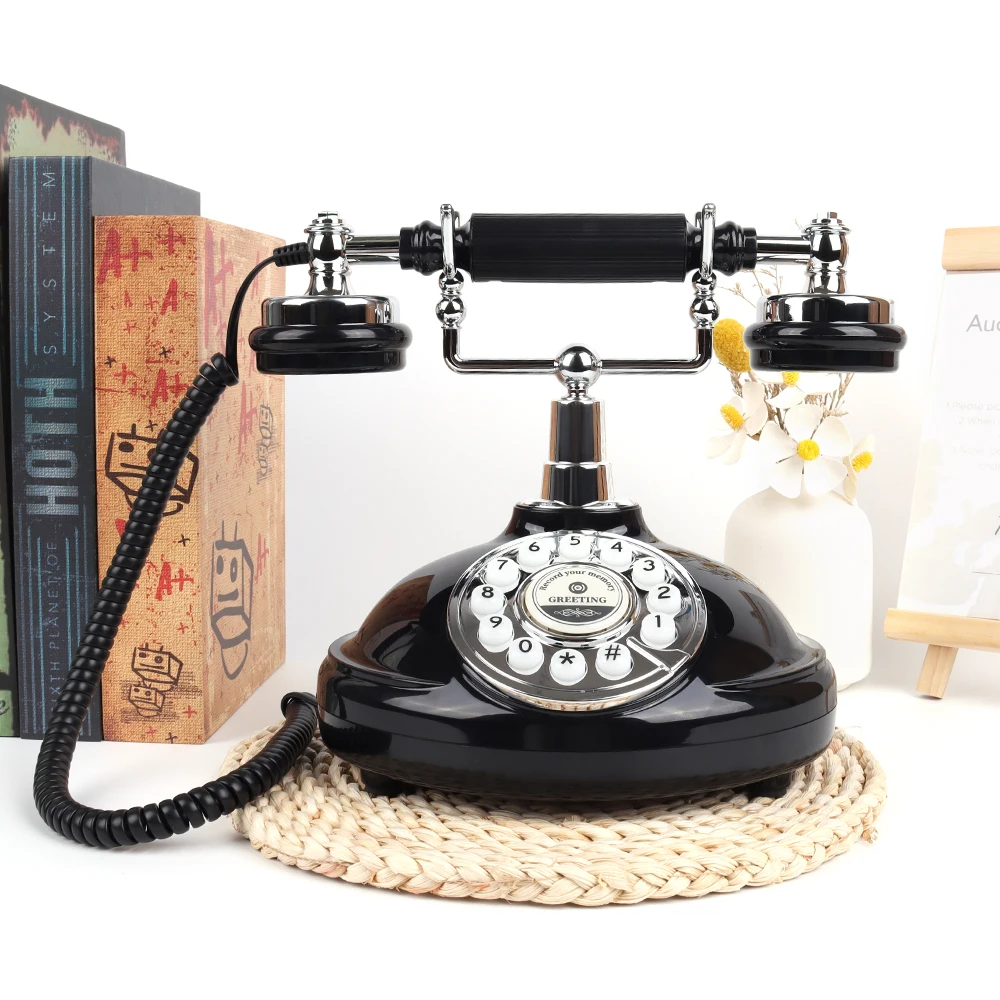Ретро антикварная аудиосвязь вращающийся телефон ретро-телефон книга для