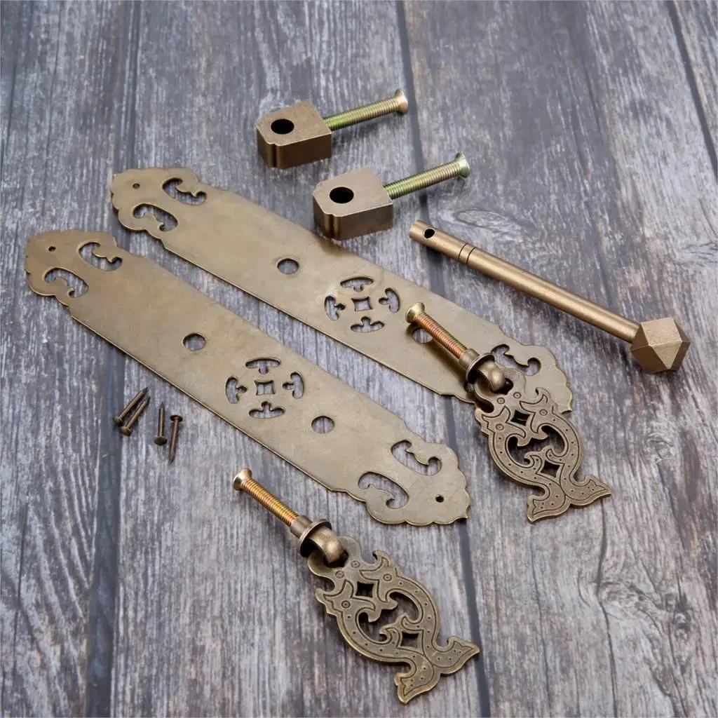 1 пара китайской антикварной мебельной ручки классический книжный шкаф ручка из