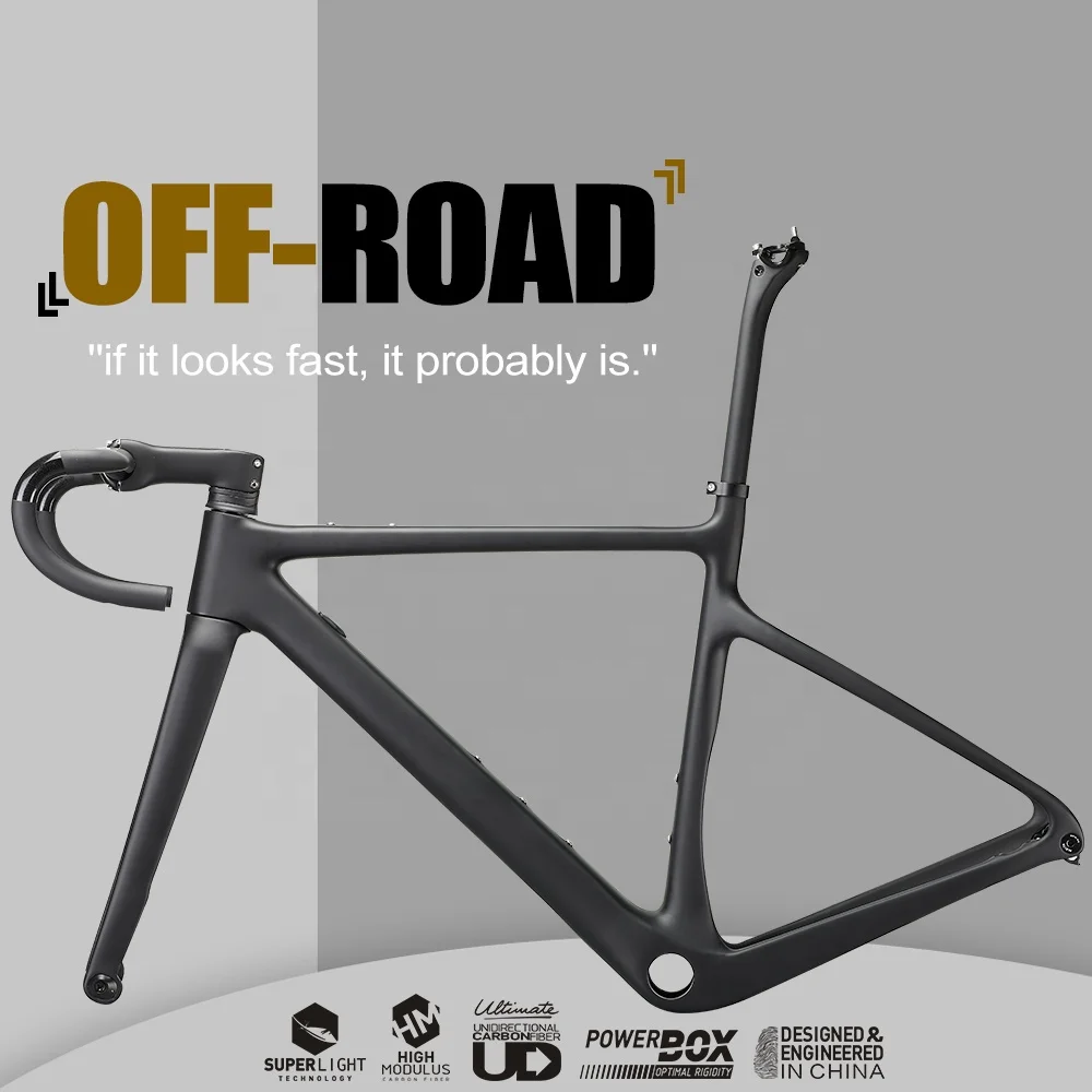 Гравийная рама из углеродного волокна BB79 Ультралегкая шоссейного гоночного