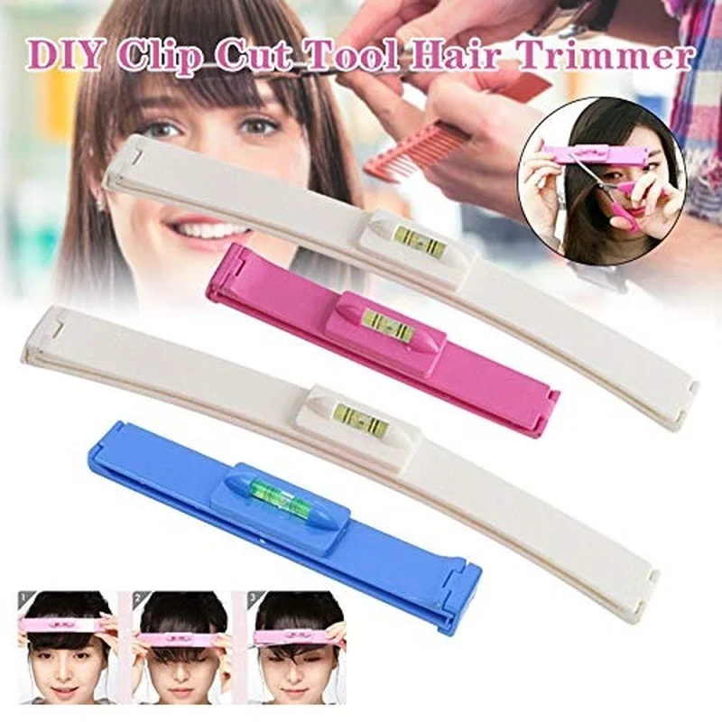 

DIY Women Hair Trimmer Fringe Cut Tool Clipper Comb Guide for Cute Hair Bang Level Ruler Accessories Bangs Trimming Cutting Clip