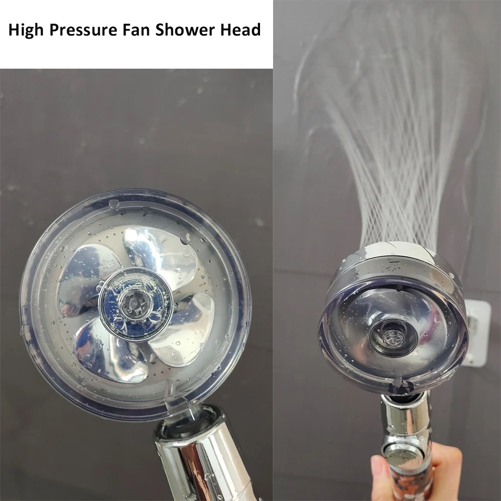 Насадка для душа с турбонаддувом пропеллером |