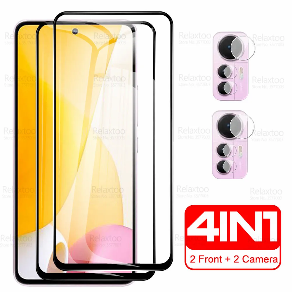 

Закаленное стекло для камеры 4 в 1 9D для Xiaomi Mi 12 S Lite, защитная пленка для экрана Xaomi 12 S, Light 12, SLite 2203129G, зеркальная защитная пленка