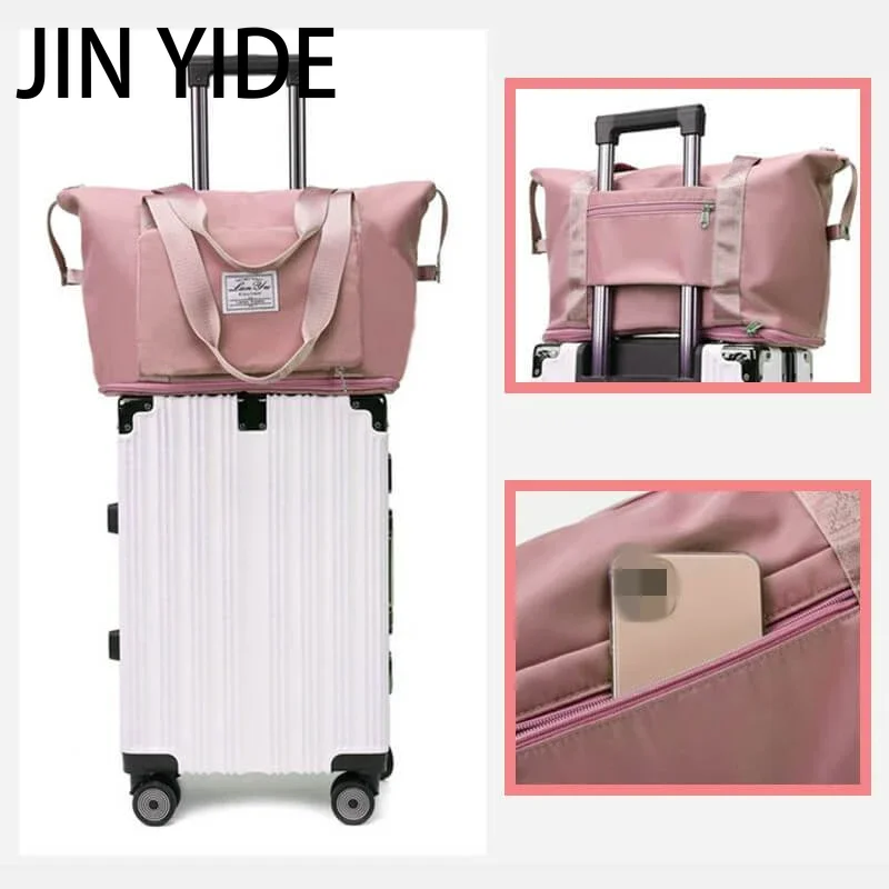 Large Capacity Folding Travel Bags Waterproof Luggage Tote Handbag Travel Duffle Bag Gym Yoga Storage Shoulder Bag For Women Men