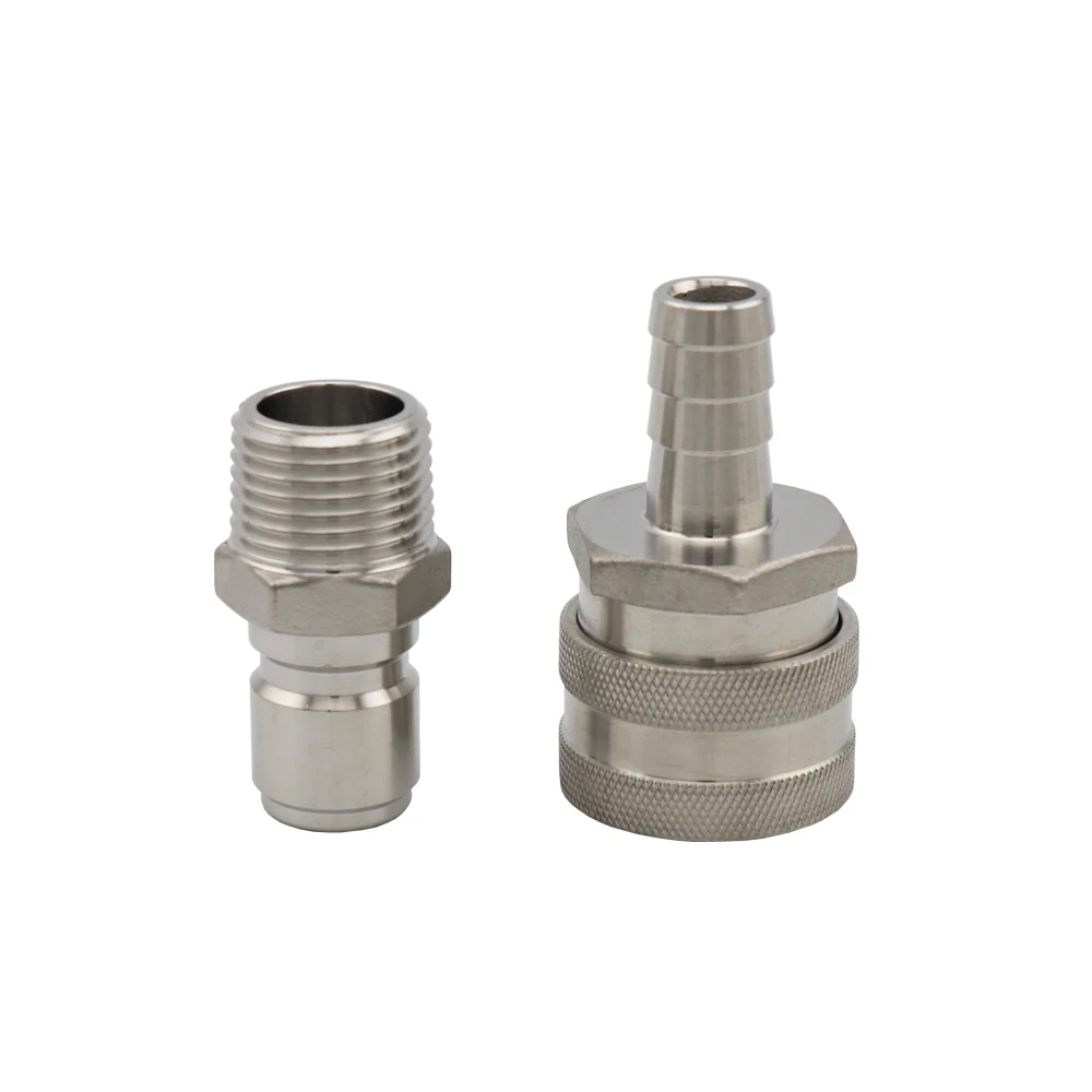 

Набор быстроразъемных соединителей NPT 1/2 дюйма из нержавеющей стали 304 для домашнего пивоварения