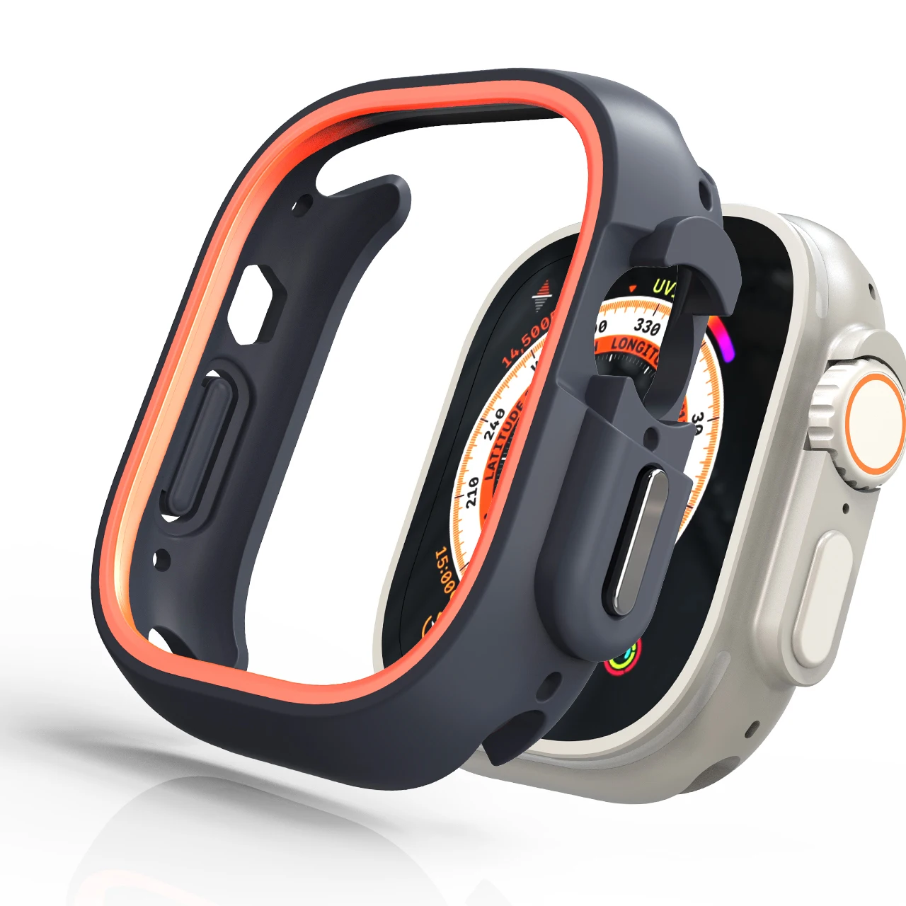 Для Apple Watch Ultra 2 49 мм 44 45 41 Защитный чехол из ТПУ Силиконовый бампер для IWatch Series 9 8 7 6