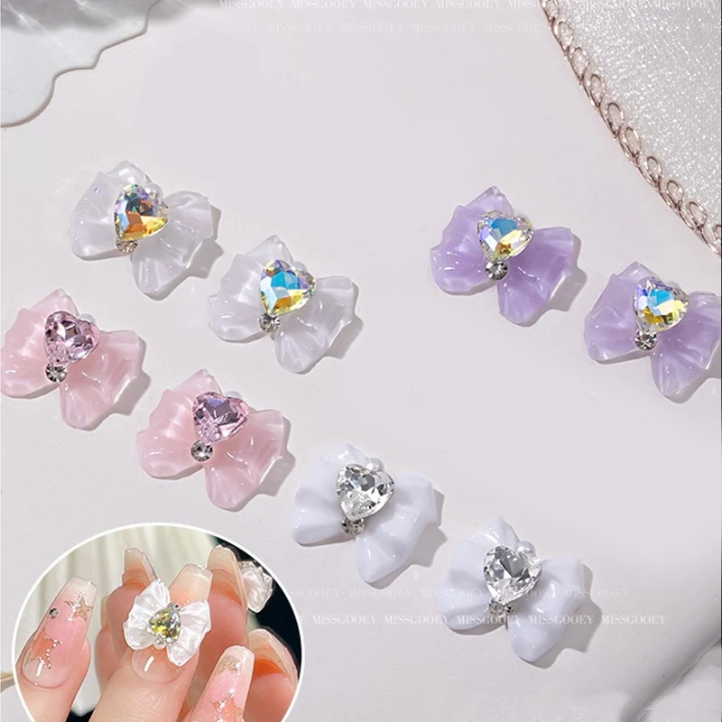 

Набор аксессуаров для дизайна ногтей Aurora Bear Butterfly, полимерные цветы с плоской задней стороной, акриловые блестки для ногтей, украшение для маникюра