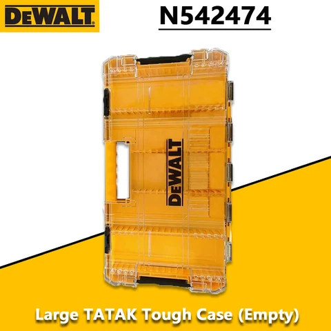 DEWALT N 542474   Большой прочный чехол, отвертка, штабелируемая комбинированная коробка для бит, ящик для хранения деталей, аксессуары для ручных инструментов