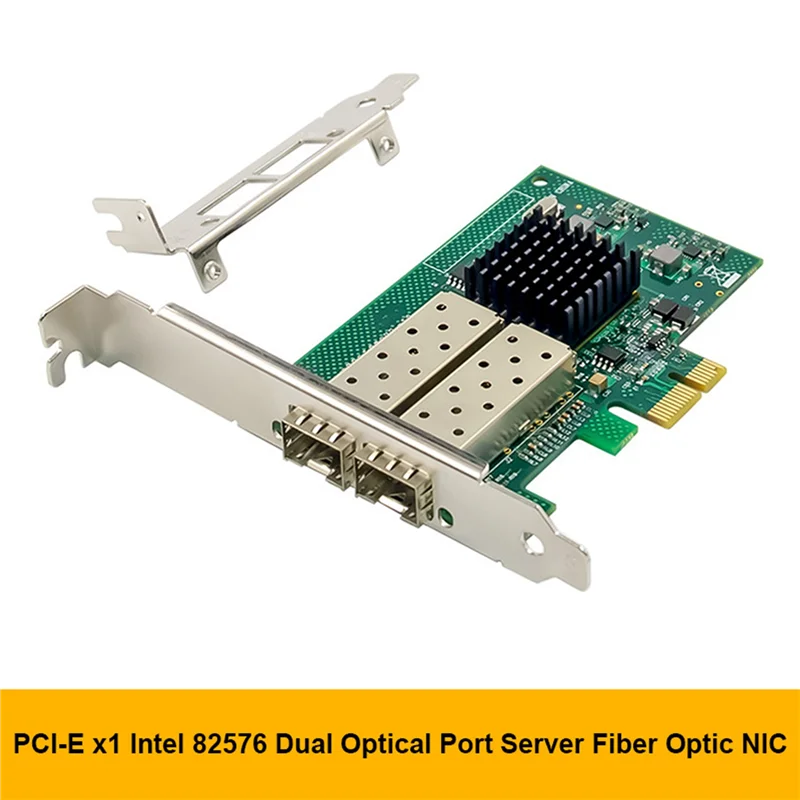 

82576EB PCI-E X1 Gigabit Server Network Card Dual-Port SFP Fiber Network Card E1G42EF Fiber Network Card