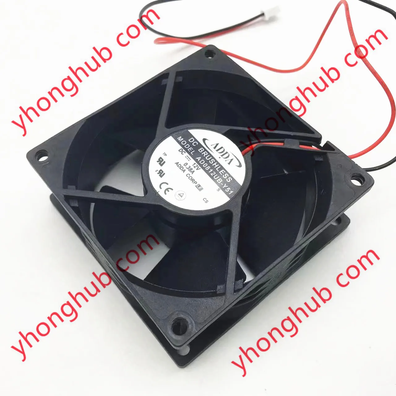 Adda Ad0812ub-y51 s dc 12v 0.38a 80x80x32 mm Ventilador de Refrigeração do Servidor
