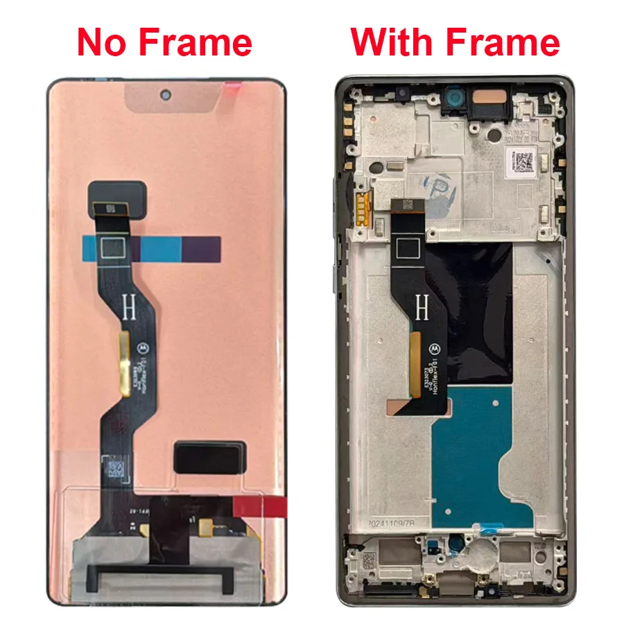 Фото 6,7-дюймовый ЖК-дисплей для Motorola Edge 50 Fusion, сенсорная панель, дигитайзер, запасные части, экран с рамкой XT2429-1 №2