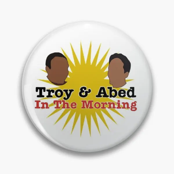 

Регулируемая мягкая булавка для пуговиц Troy And Abed In The Morning, креативная брошь, забавная булавка для лацкана, ювелирное изделие, Женский металли...