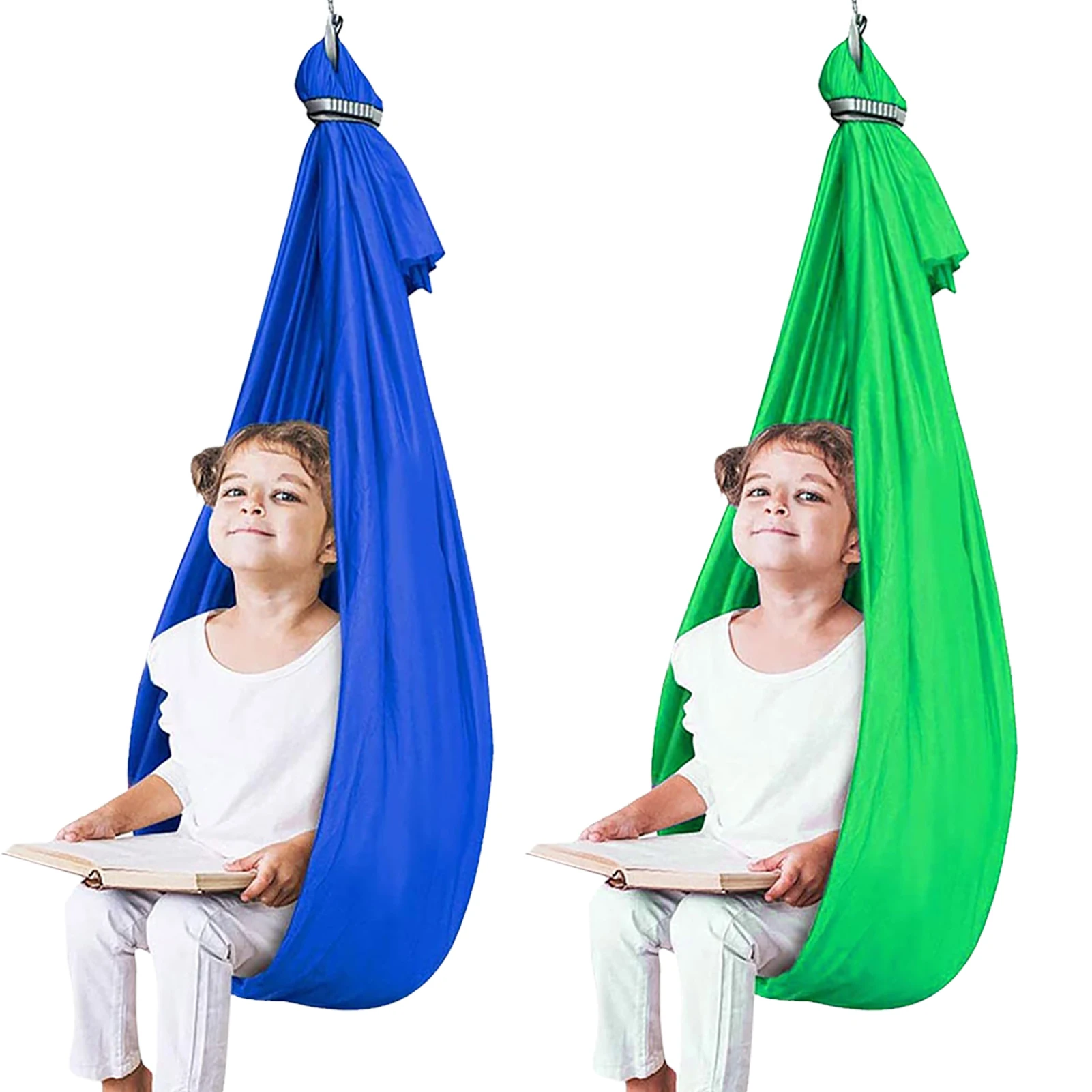 

Kids Adult Cotton Outdoor Indoor Swing Hammock For Cuddle Up To Sensory Child Therapy Soft Elastic Parcel Steady Seat