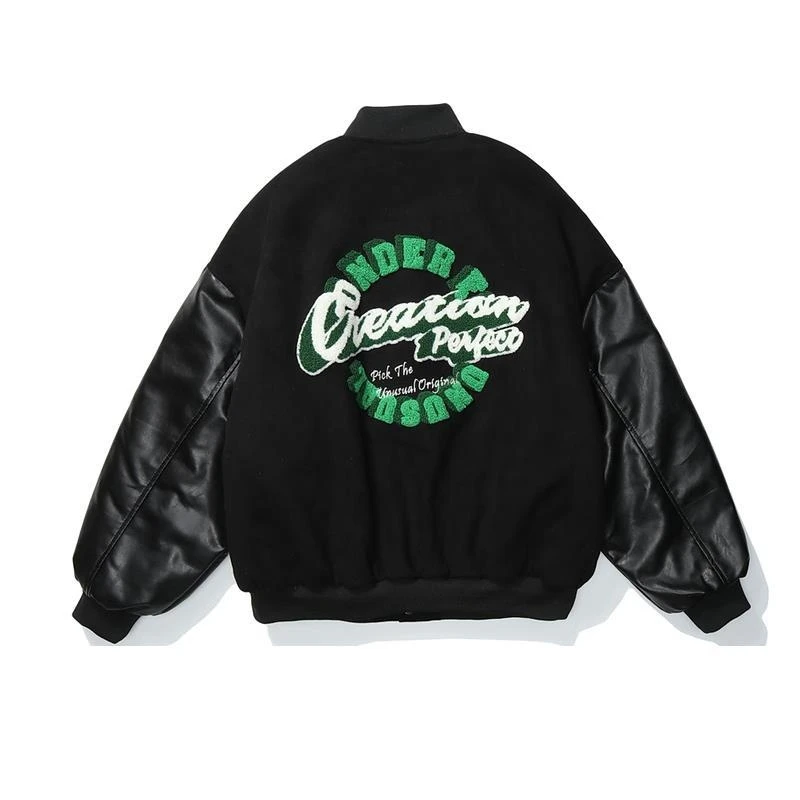 2022 Hiphop Goth Varsity Bomber Cyber Y2k Jacket Female Spring Baseball Basic Jaket Techwear Cardigan For Women Coat Boyfriend