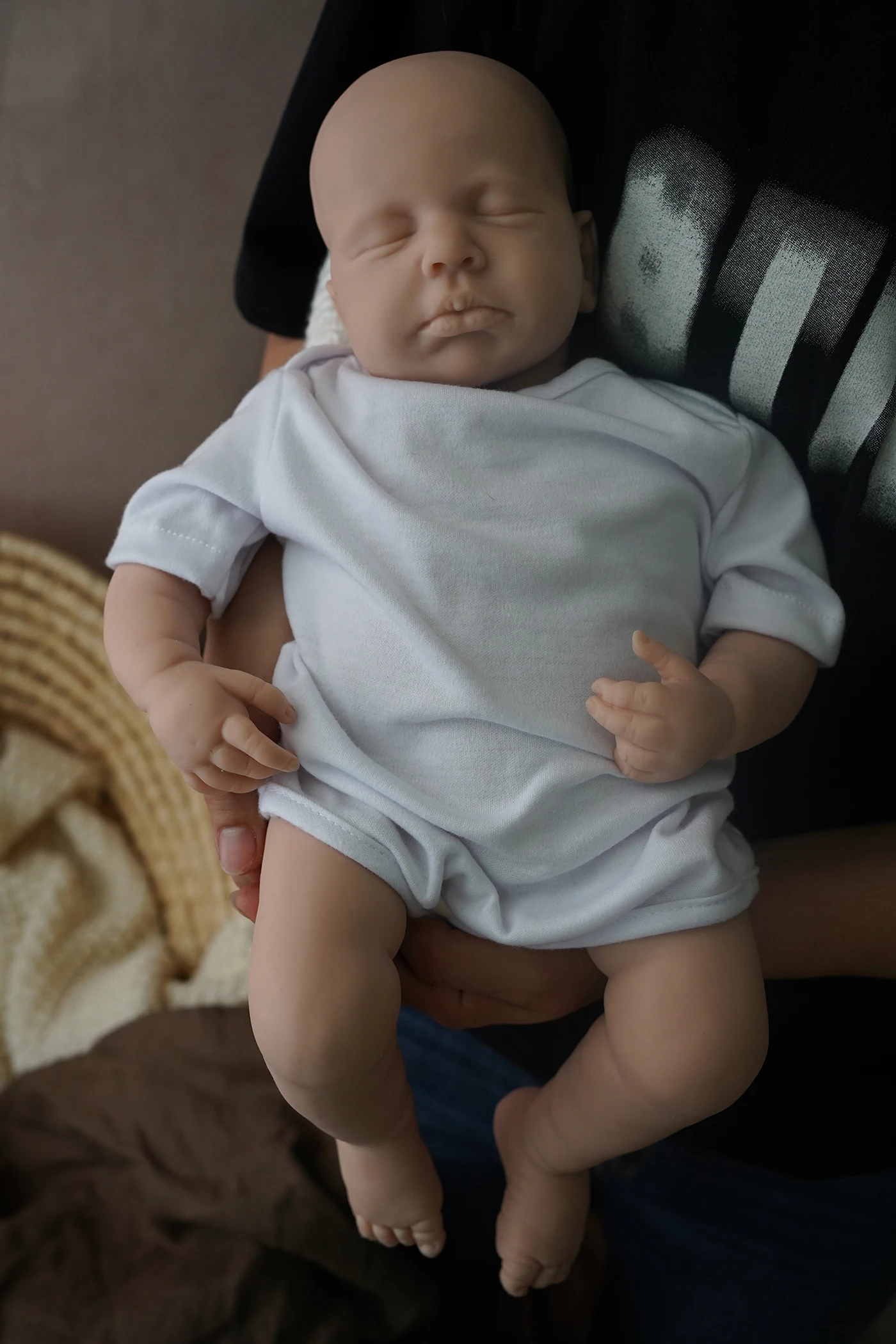 48CM Soft Silicone Reborn Baby Boy Unpainted Doll Kit  Lifel