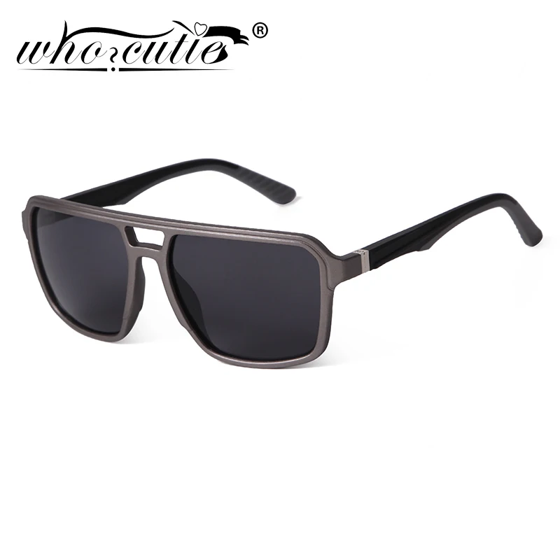 

Trend Square Sports Pilot Sunglasses Men Women Brand Rectangle Double Bridge Frame Mirror Sun Glasses Men Shades Eyewear UV400