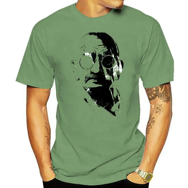 Mahatma Gandhi Grey Artwork Men'S (Woman'S Available) T Shirt Fashion Classic Tee