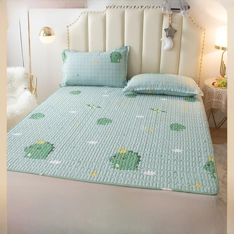 Стеганая водонепроницаемая кровать из чистого хлопка. Покрывало с добавлением