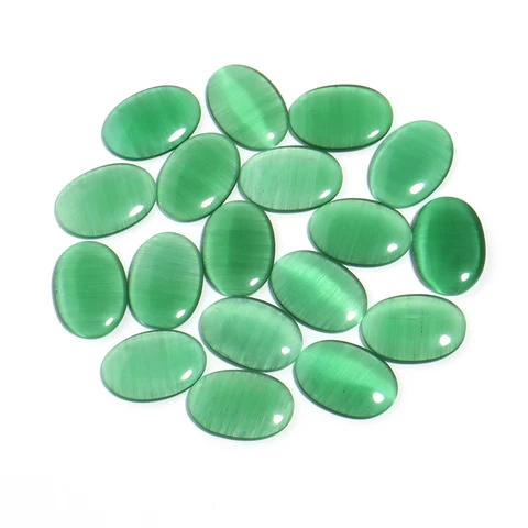 Кабошоны кошачий глаз из натурального камня