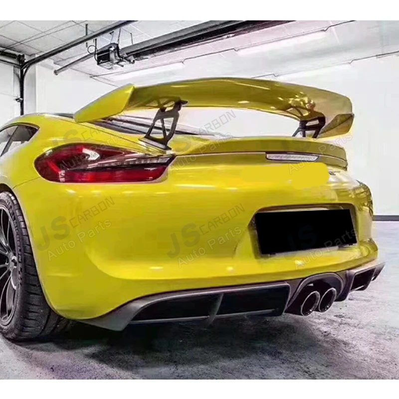 Диффузор для заднего бампера из углеродного волокна Porsche 981 Boxster Cayman спойлер
