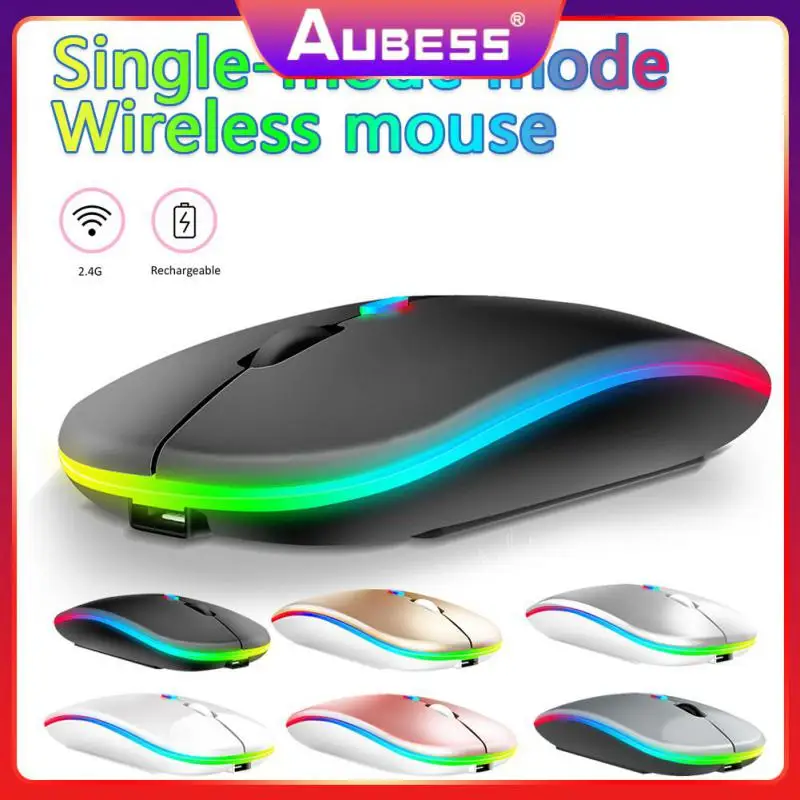 

Rechargeable Wireless Mouse Portable Gaming Mouse 2.4g Silent Mice Slim Design For Windows / / Android / Ipad 1600dpi