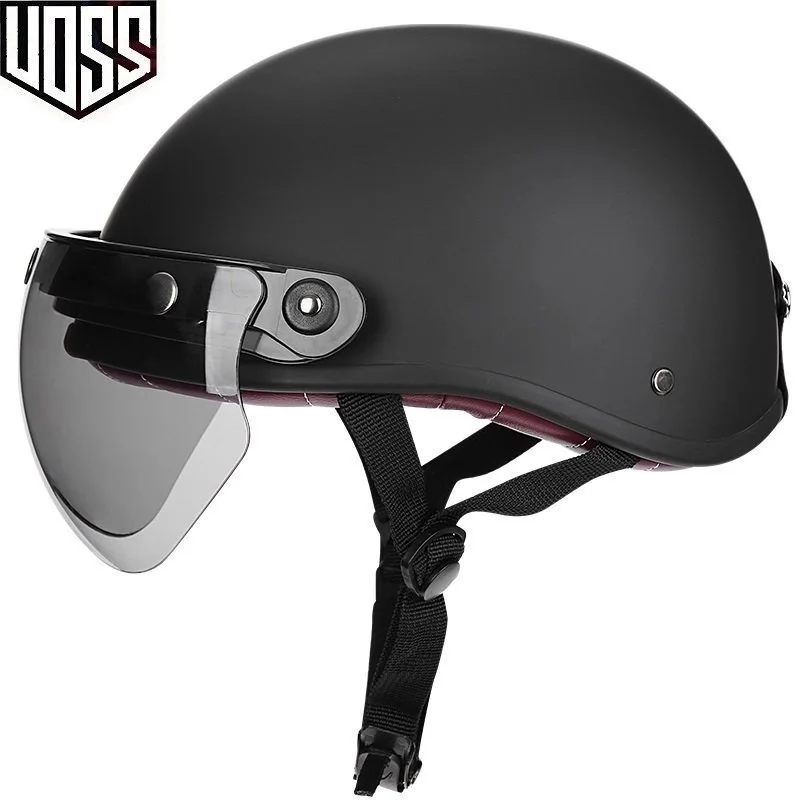 

For Adults New Moto Bike DOT approved Motorcycle Helmet Moto Helmet Scooter Vintage half Face Motorbike Crash