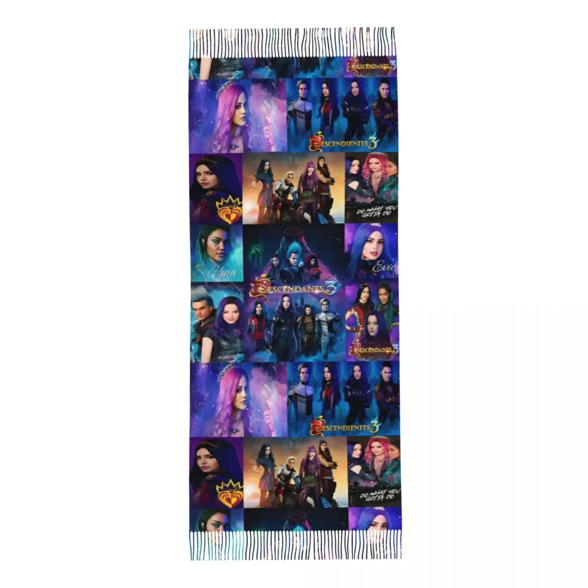 Нащадки 4 красный шарф для женщин осень-зима шаль из пашмины длинный большой