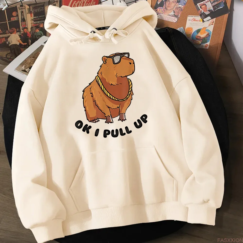 

Capibara hoodies men funny japanese clothing sweater men anime clothes
