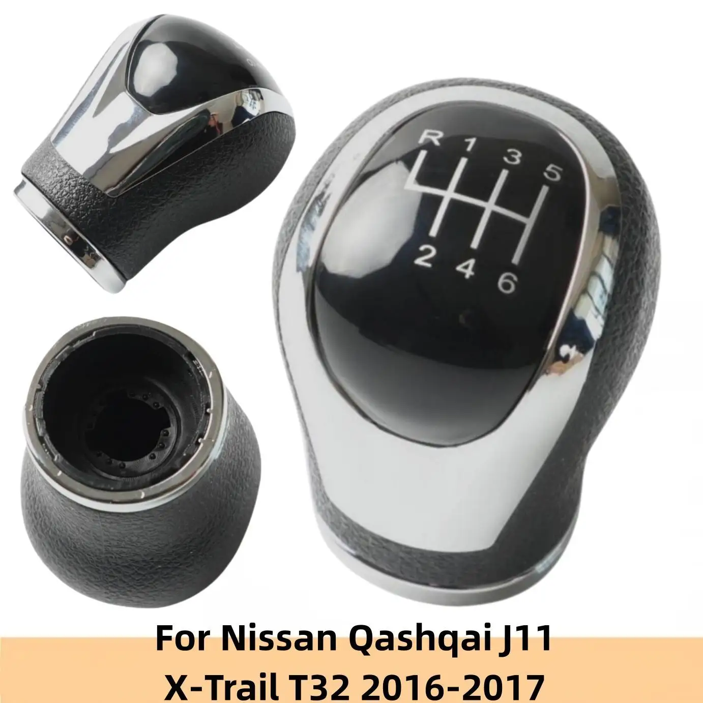 

Car Styling Gear Shift Knob Lever Shifter Pen Head for Nissan Qashqai J11 X-Trail T32 2016-2017 Interior Accessories