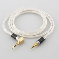 100 pure silver cable 2 5mm stereo plug to 3 5mm 18 trs stereo male audio cable for home stereos car stereos speaker