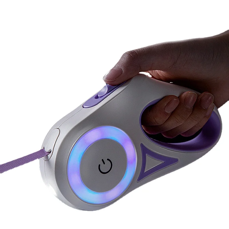 

3/5M Dog Leash Light Retractable Pet Leads Traction Rope Belt Durable Large Dog Walk Run Leash Lead Automatic Cat Lead Extension