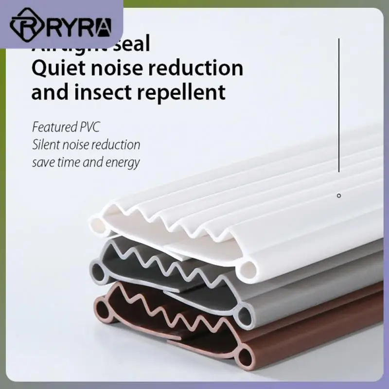 

Pvc Guard Weatherstrip Soundproof Doorstop Reduce Wind Dust Anti-cold Doors Gap Filler Home Accessories Tools Noise Blocker Wave