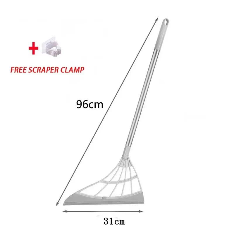 

Набор Для Уборки «Три В Одном»: Антипригарная Щетка Для Ванной И Туалета, Алюминиевая Ручка, Совок Из Нержавеющей Стали
