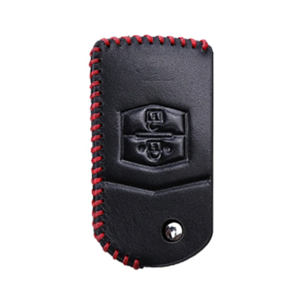 

Кожаный складной автомобильный брелок для ключей, чехол, флип-чехол для защиты сумки для Mazda 2 Demio 3 5 6 CX7 CX9 RX8 MX5, защитный держатель для пульта дистанционного управления