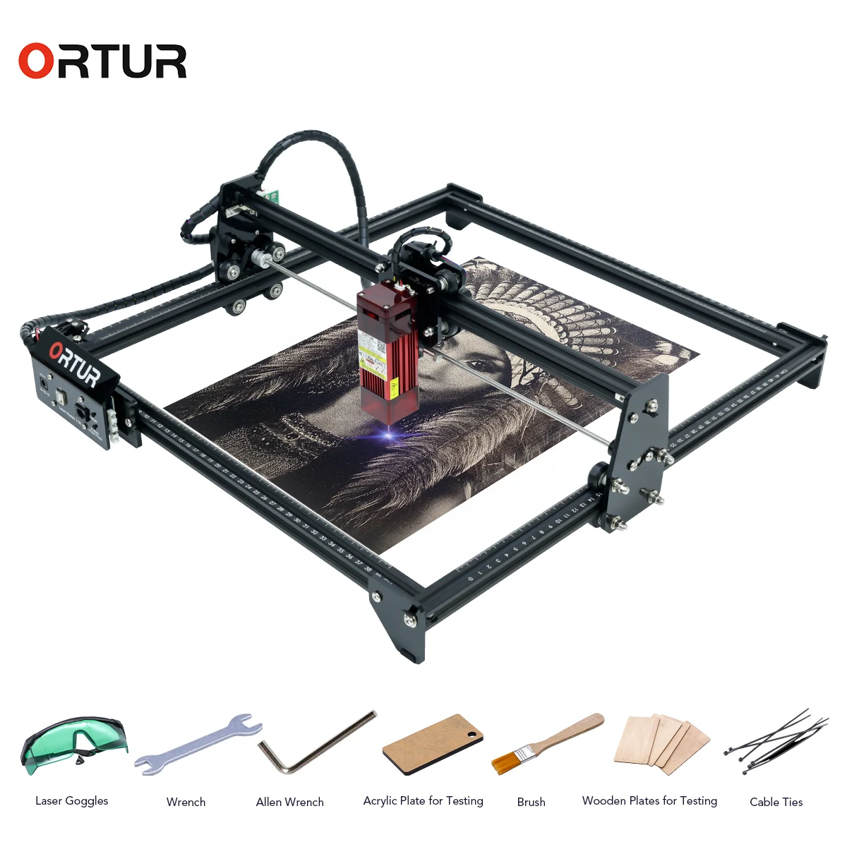 

Fast Develivery ORTUR MASTER 2 32-bit Motherboard DIY Laser Engraving Machine Printer Logo Picture Laser Engraver Kit 7W 15W 20W